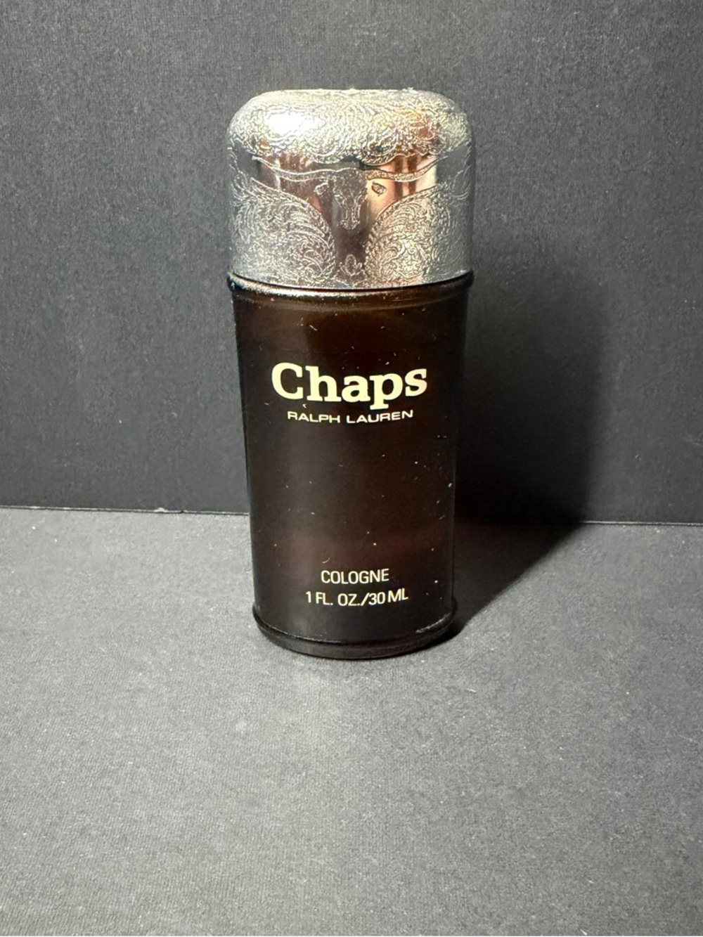 Ralph Lauren Chaps Cologne - Brown Bottle with Silver Ornate Cap